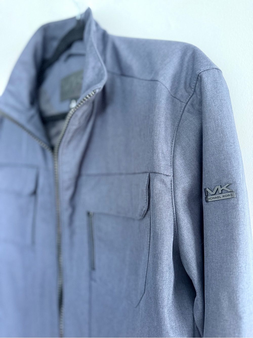 NWOT Michael Kors Men's Navy Zip Utility Jacket